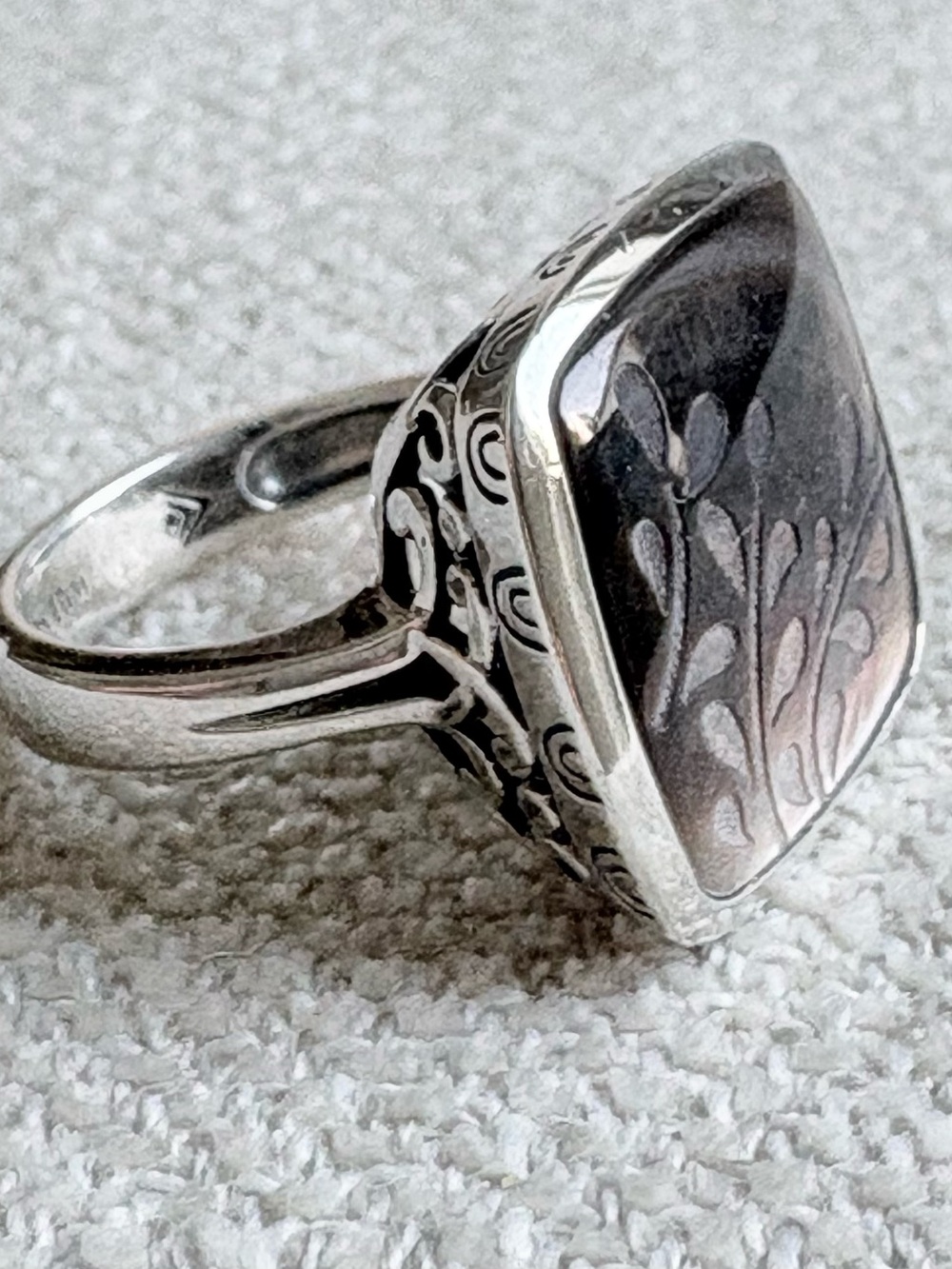 Silpada Sterling Silver "Fern Leaf" Ring, R2389, Size 8 - Picture 3 of 7